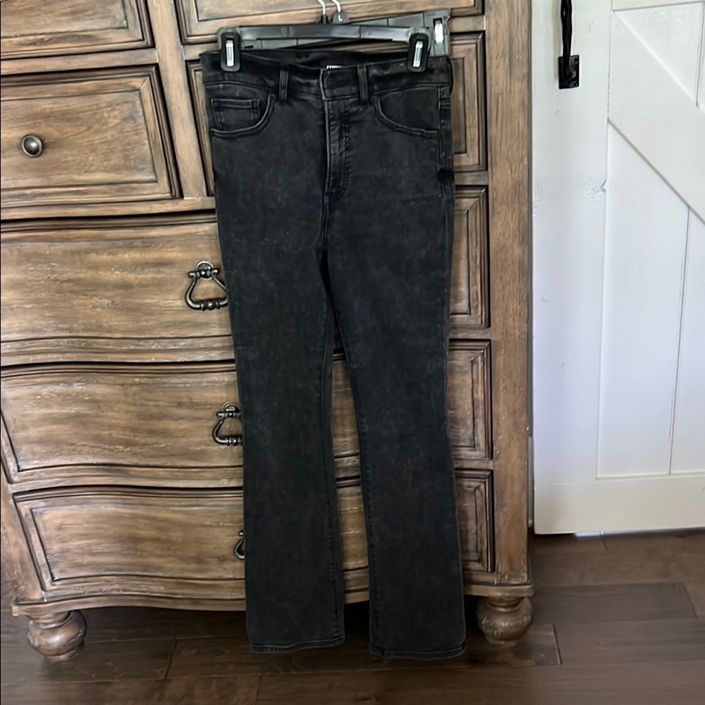 Express High Rise Boot Cut Black Women's Jeans